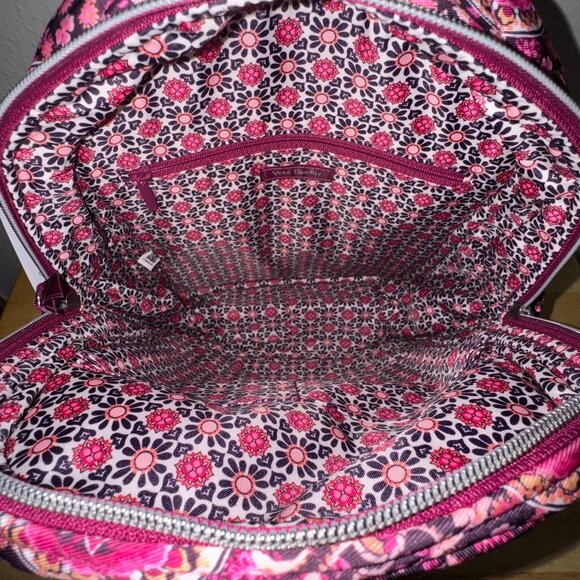 Share Vera Bradley Small Backpack in Performance Twill Raspberry Medallion NWT - Picture 13 of 13